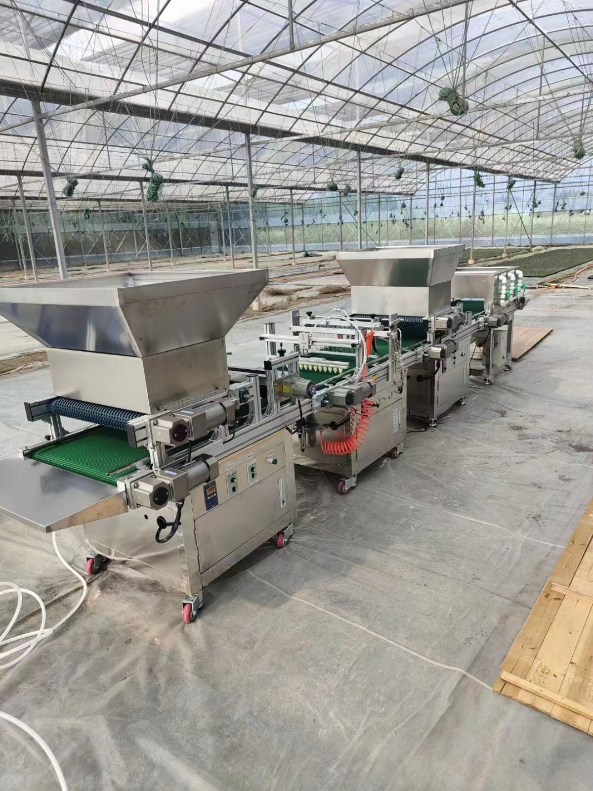 Automatic hole (drift) tray planter            